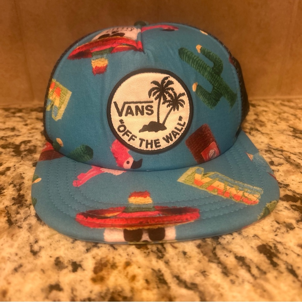Vans Blue Cap with Fun Graphics